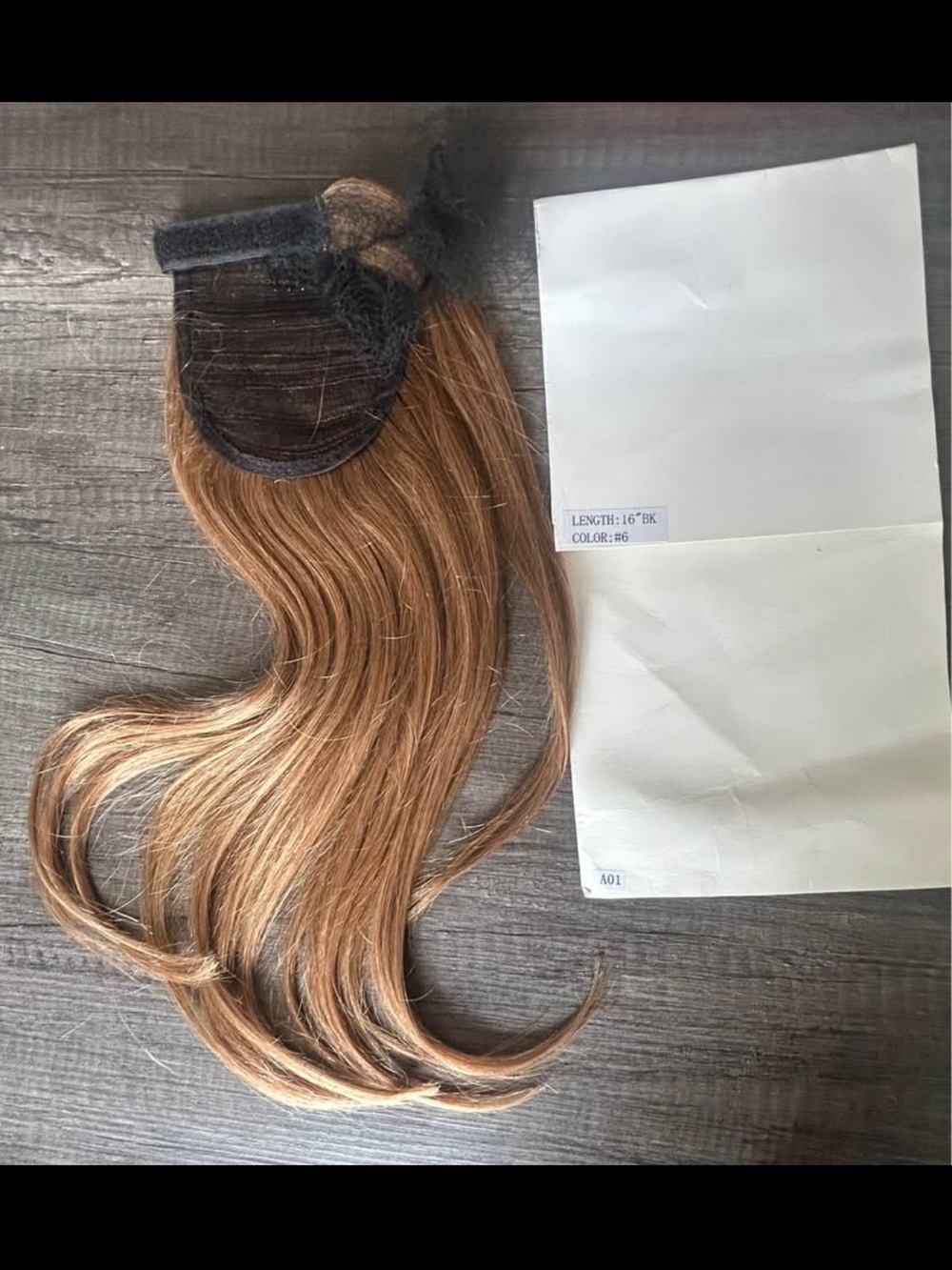 Human hair Clip-In Ponytail Extension